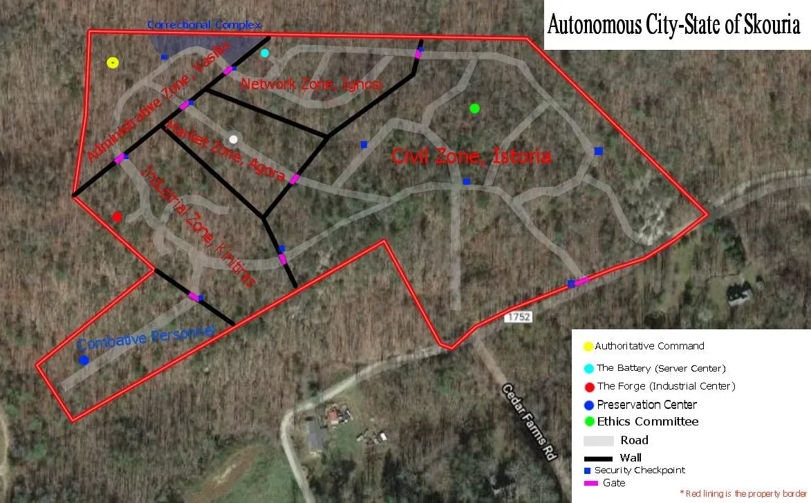 A map detailing Automata’s plan for a white ethnostate in North Carolina (Telegram, May 2021).
